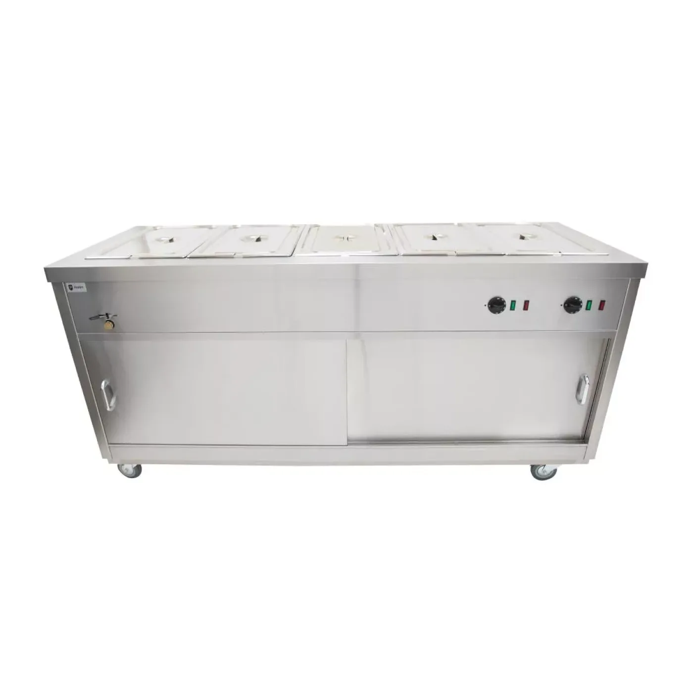 Parry Bain Marie Topped Mobile Hot Cupboard HOT18BM - islandcatering - 4