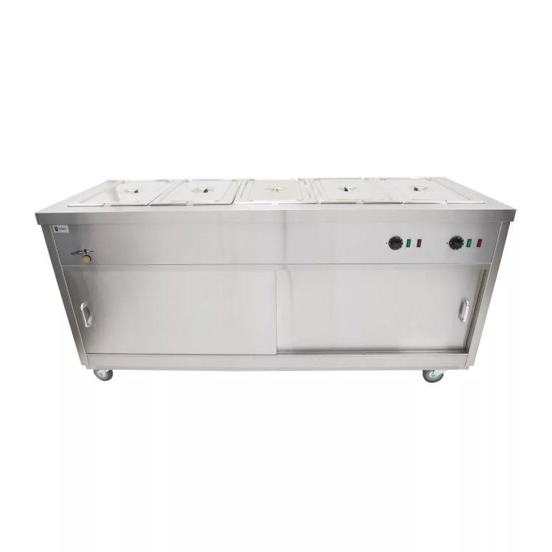 Parry Bain Marie Topped Mobile Hot Cupboard HOT18BM - islandcatering
