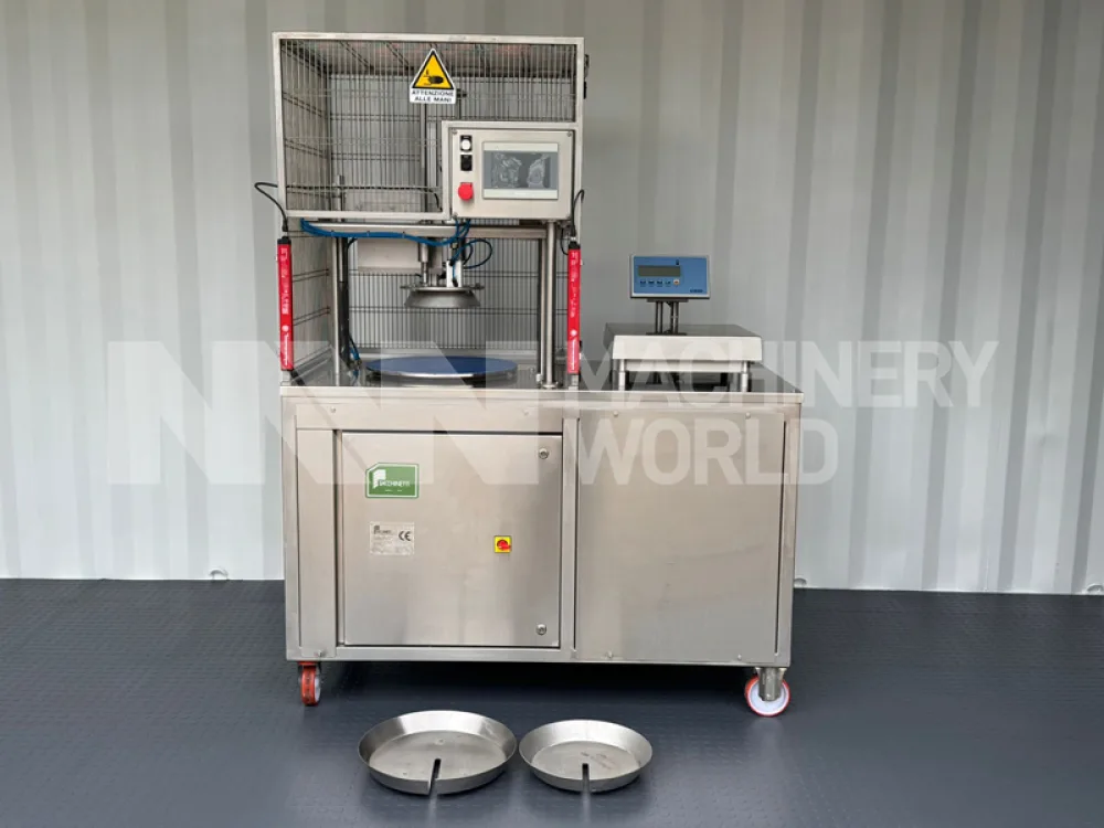 Used Facchinetti LPR01 Round Cheese Portion Cutting Machine (Year 2016)