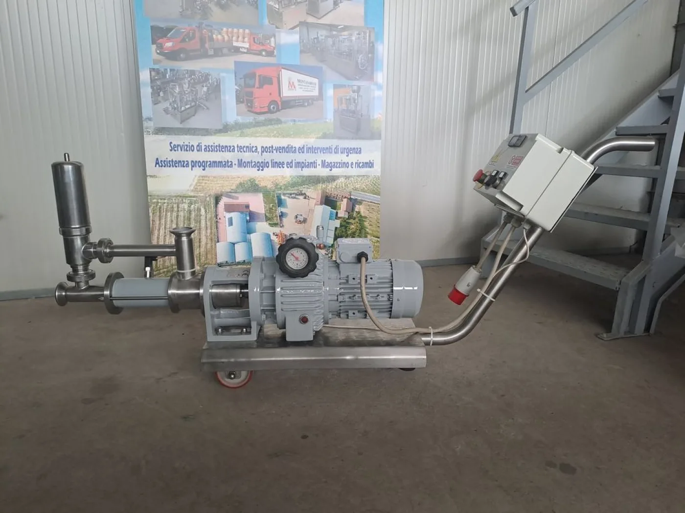 MONO PUMP CMO BRAND MODEL MN30 WITH MECHANICAL MOTOVARIATOR, SECOND-HAND MACHINE - 3