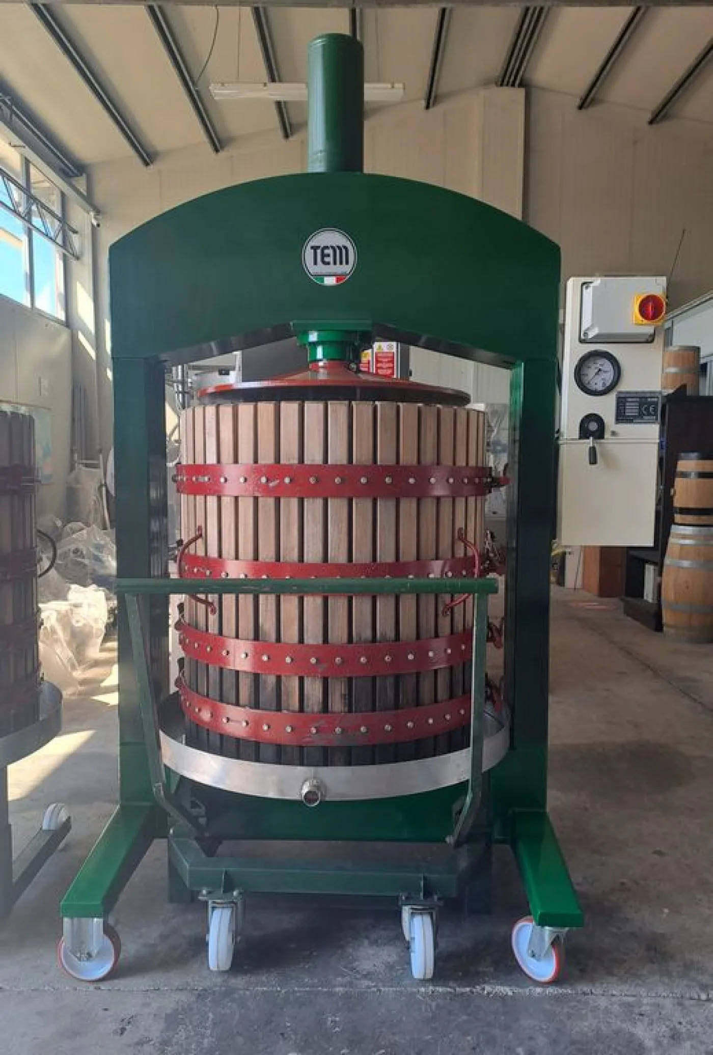 TEM HYDRAULIC PRESS, DIAMETER 80, TWO CAGES AND TWO TROLLEYS, SECOND HAND MACHINE - 3