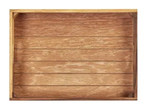 Tala Large Crate - Plain in Natural Acacia (Pack of 4) - islandcatering
