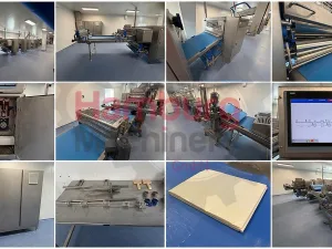 Dough processing / rollout line - Rademaker sheeting line with universal line