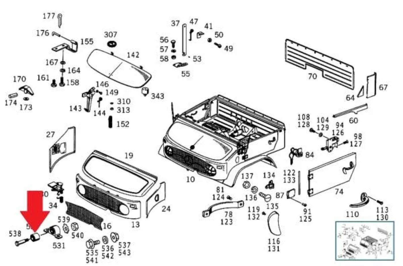 Silentblock cabinesteun - 4