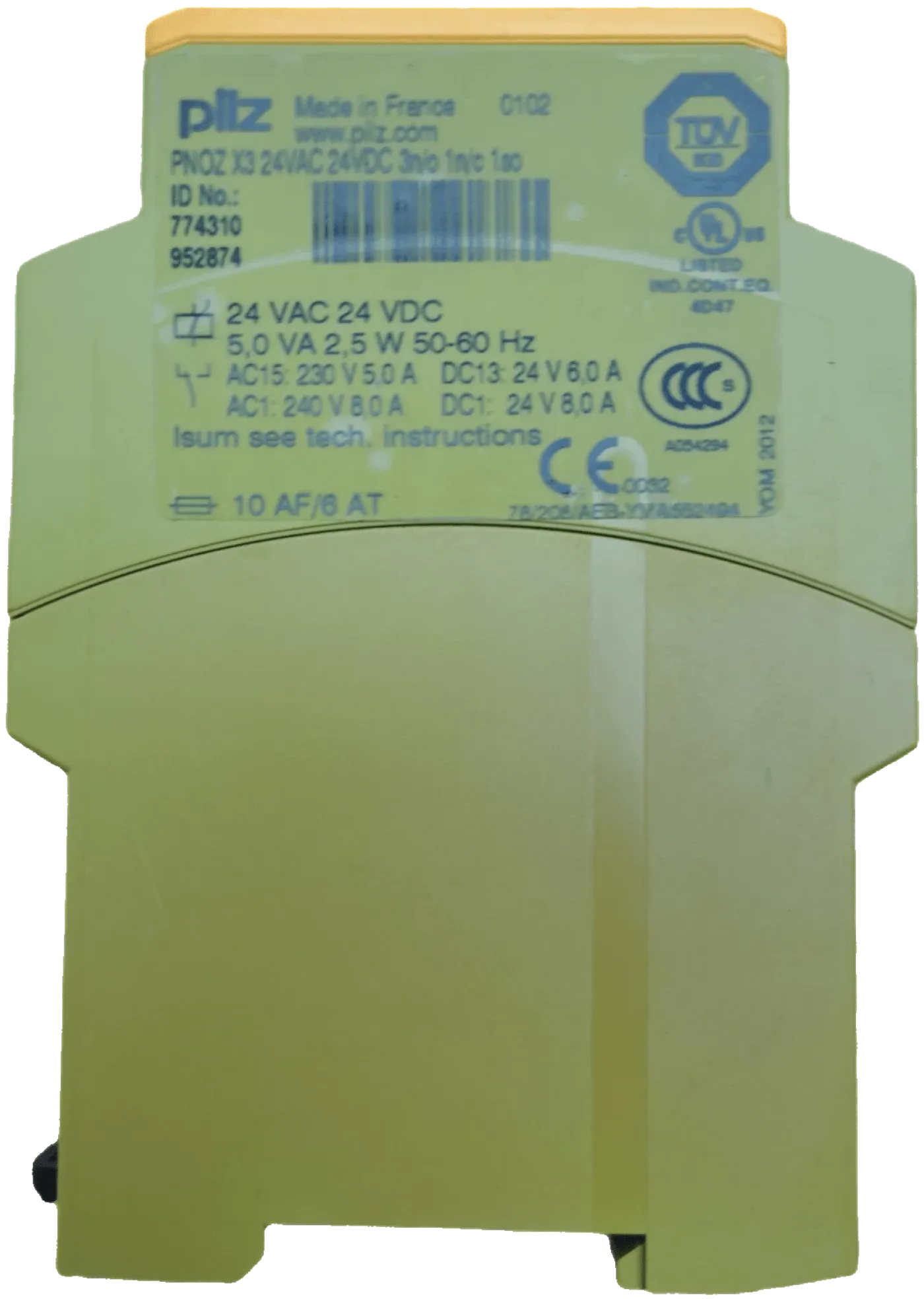 Pilz Sicherheitsschaltgerät PNOZ X3 24VAC 24VDC 3n/o 1n/c 1so - 4