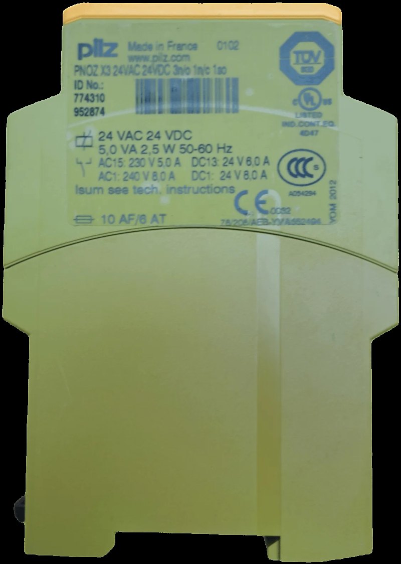 Pilz Sicherheitsschaltgerät PNOZ X3 24VAC 24VDC 3n/o 1n/c 1so