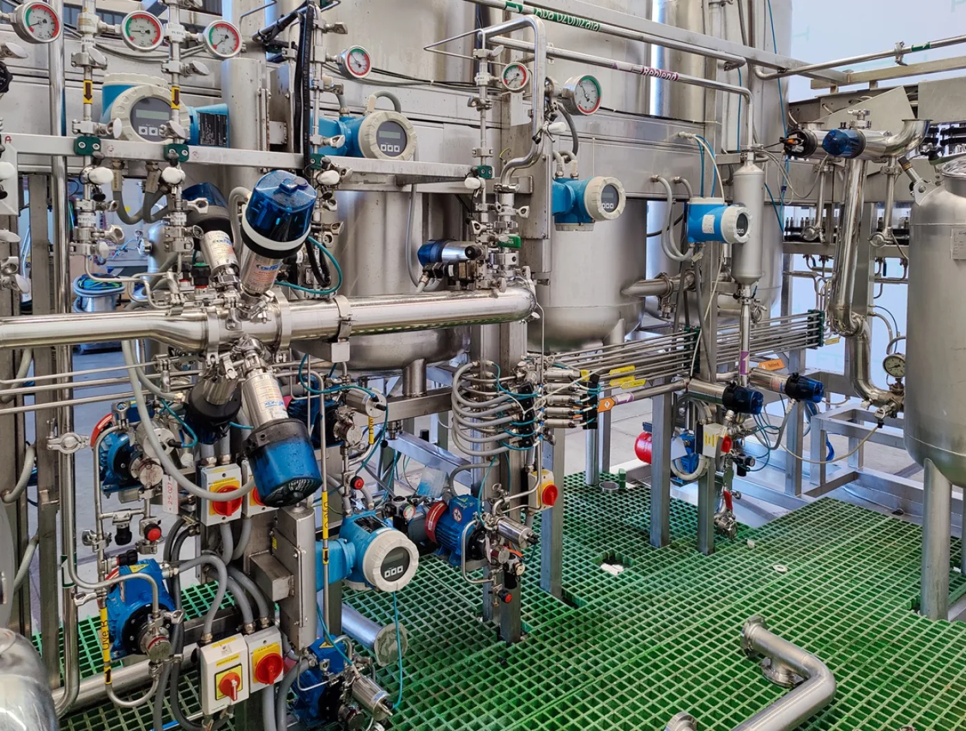 LPD Liquid perfume processing skid - Inline mixer - 5