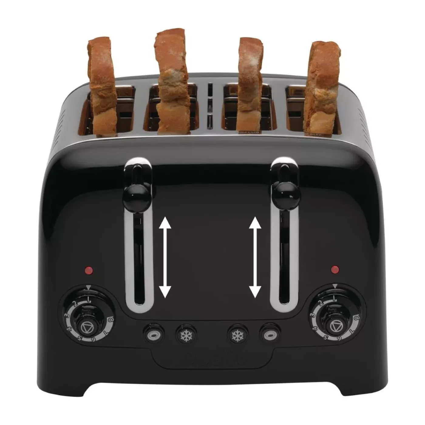 Dualit 4 Slice Lite Toaster Black 46205 - islandcatering - 6