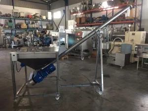 Husillo sin-fin en acero inoxidable con vibrador de construcción nueva