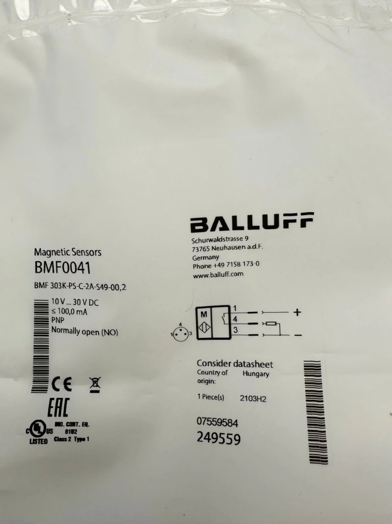 BALLUFF BMF0041 Magnetfeld-Sensoren