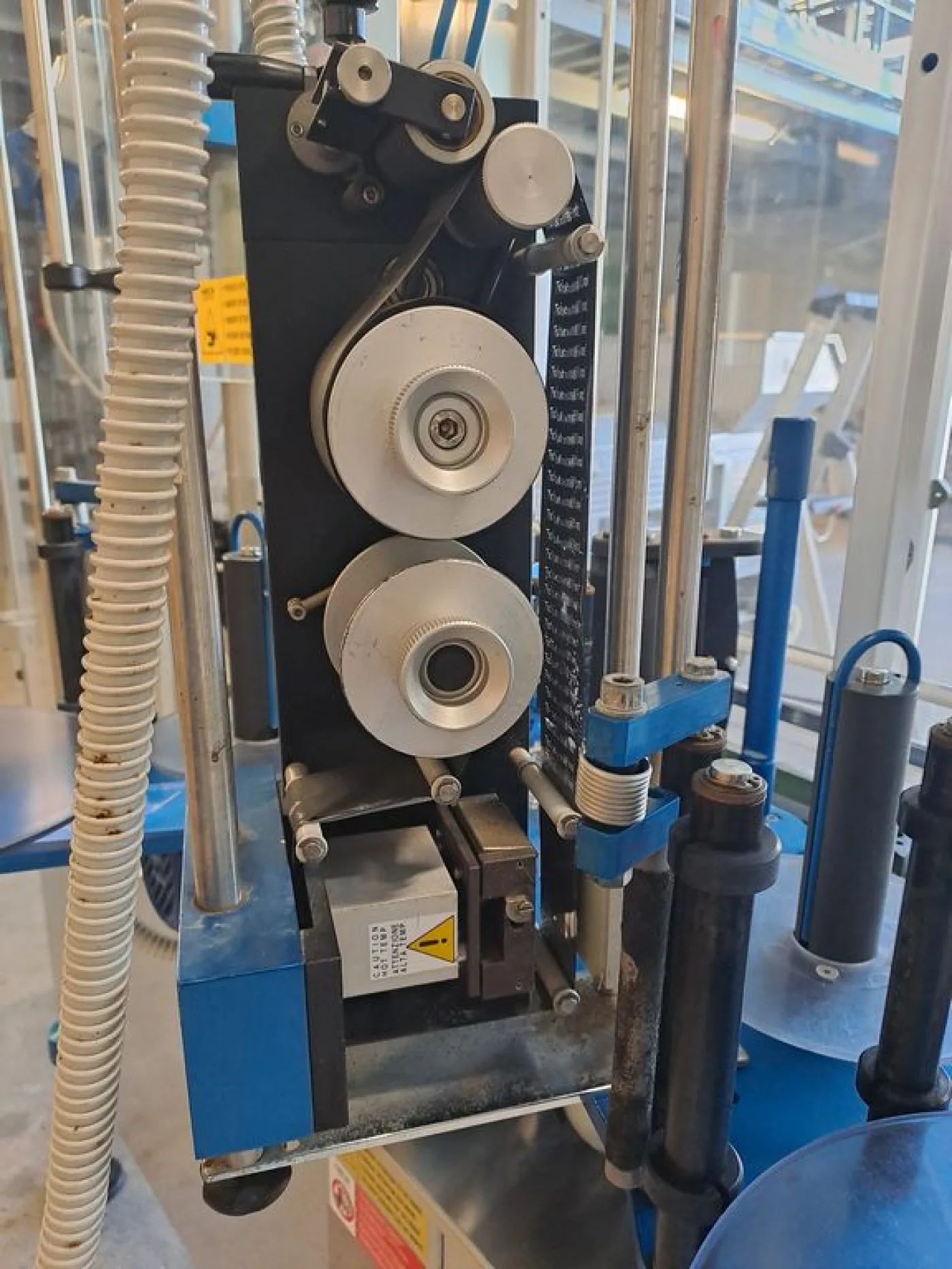 ADHESIVE LABELLING MACHINE MEB, MODEL ADL 02, WITH 2 STATIONS, SECOND HAND EQUIPMENT - 3