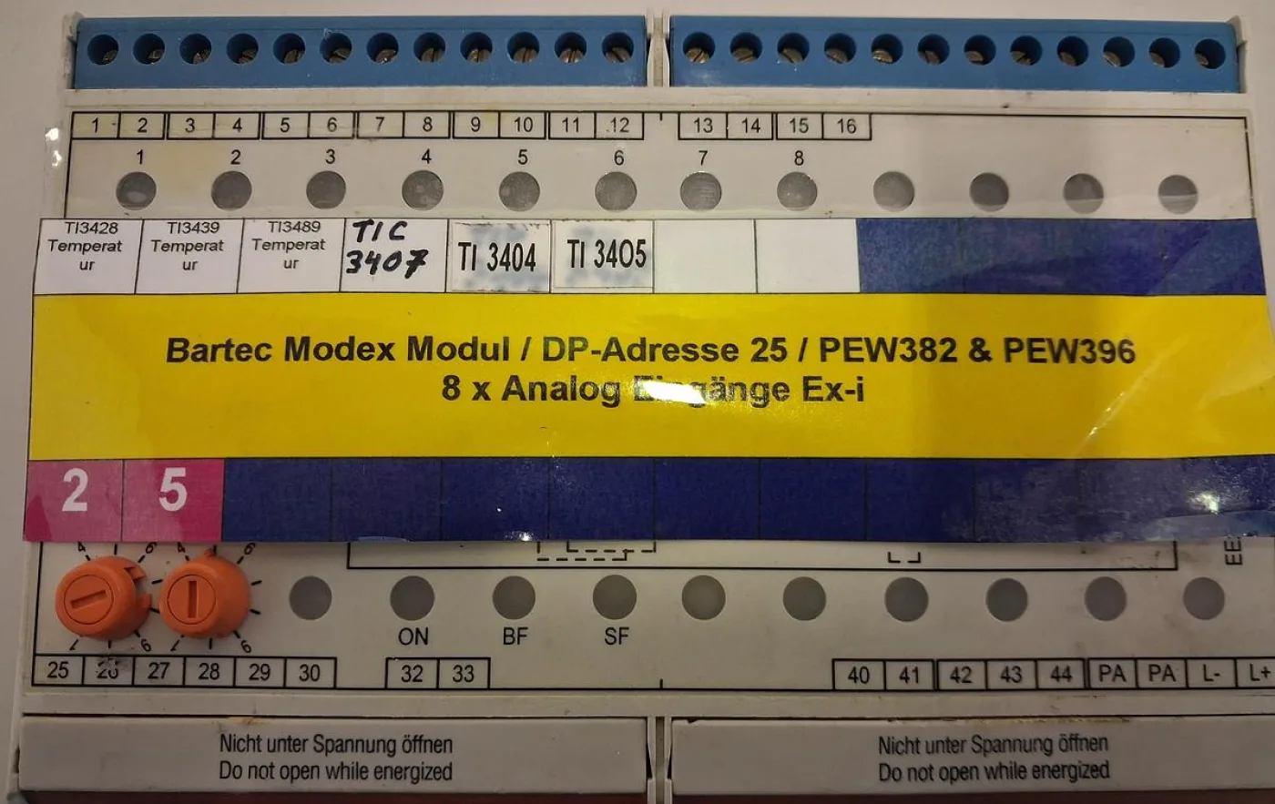 Bartec PROFIBUS DP-Modul / Ex-Transmitter mit der DP-Adresse 25 - 4