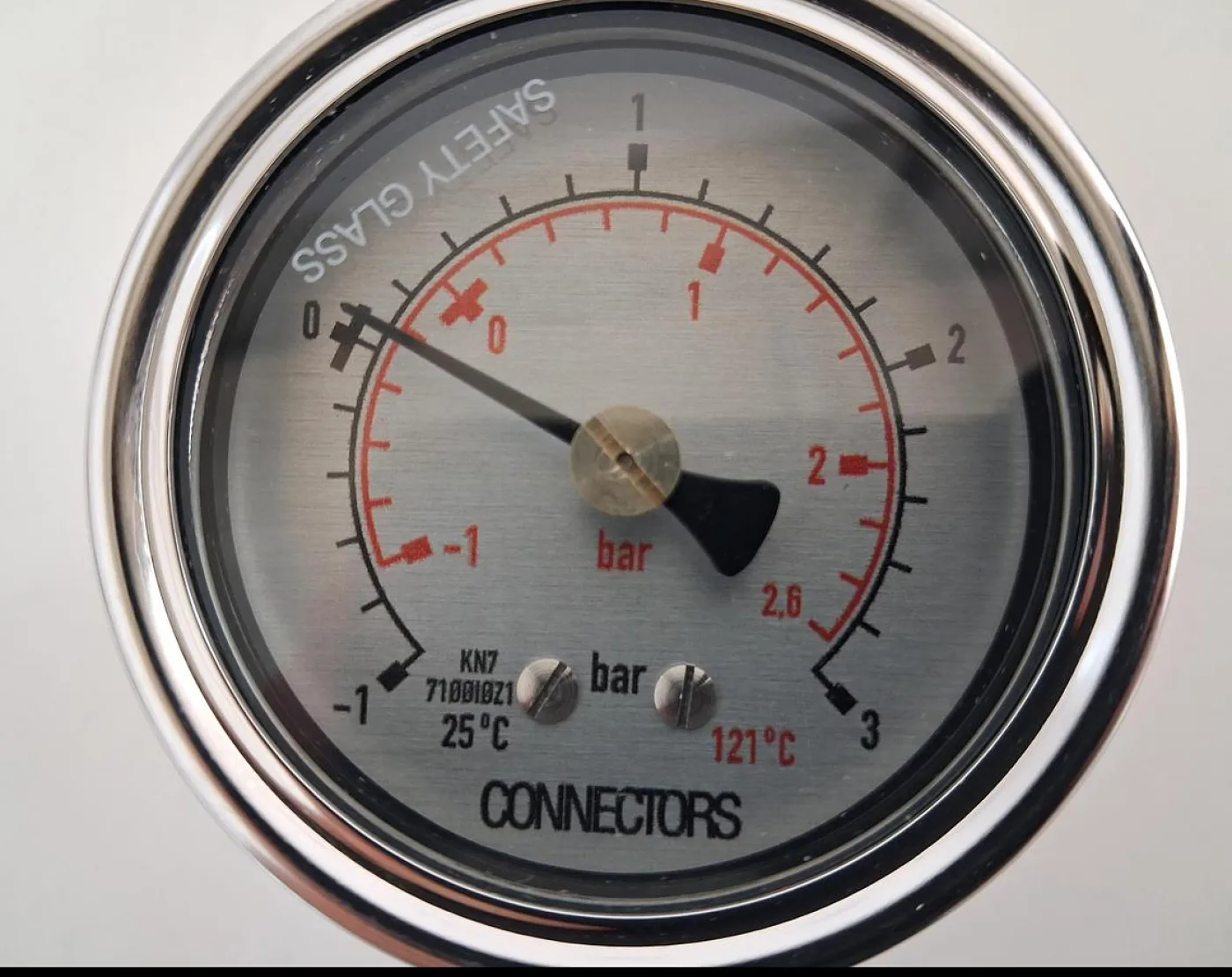 Connectors Membranmanometer -1 bis +3 bar Tri-Clamp 25 mm - 3