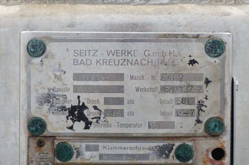 Seitz - Werke EF 100/500 CW (0.75 m²) - Nutsche filter