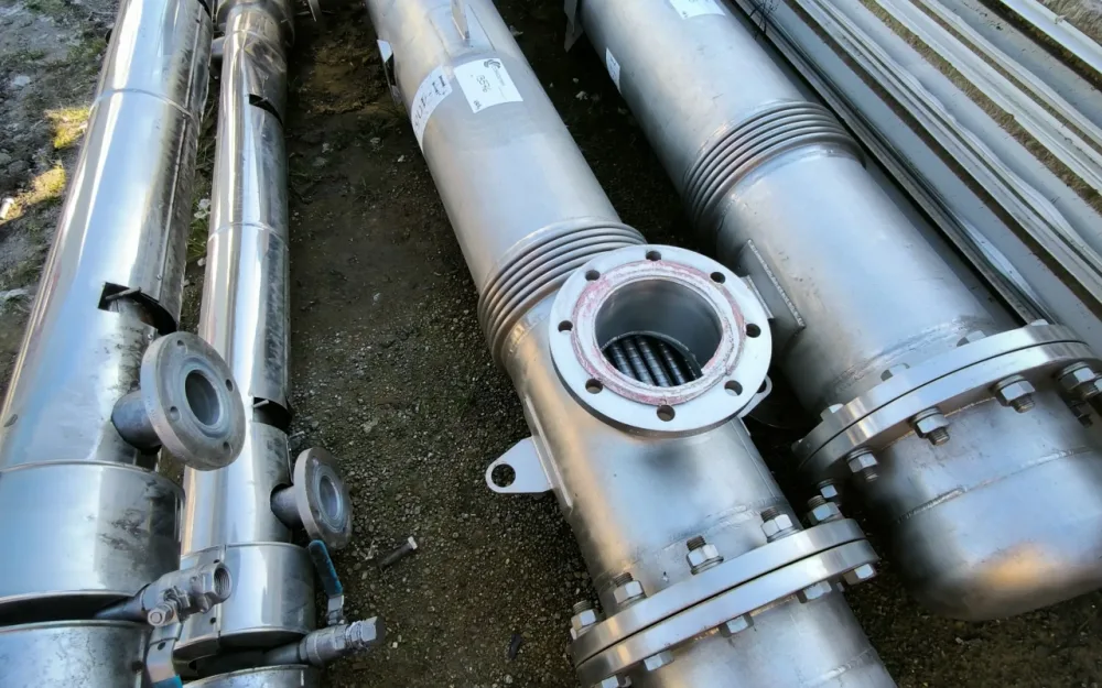 SEDITESA VERTICAL EXCHANGER IN STAINLESS STEEL 316 16 m2