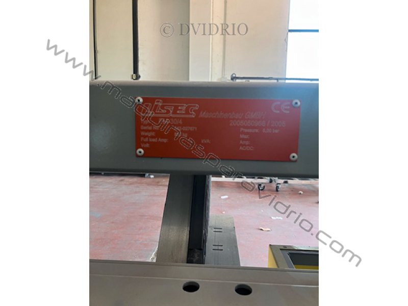PLEGADORA DE PERFILES LISEC PARA VIDRIO