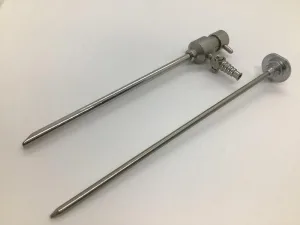 Trocar and Sheath 5mm Diameter Trumpet Valve with one Luer Lock Stopcock