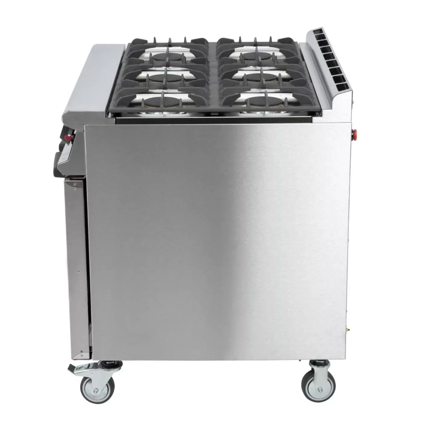 Falcon 6 Burner Dominator Plus Oven Range G3101 Propane Gas with Castors - islandcatering - 7