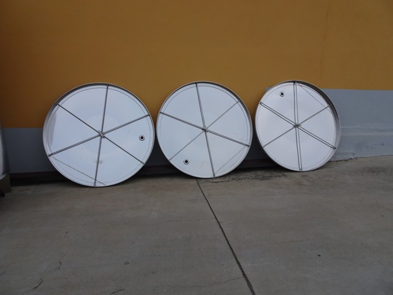 STAINLESS STEEL TANKS CAPACITY LITERS 5000 PNEUMATIC FLOATING LID CONICAL BOTTOM NEW EQUIPMENT
