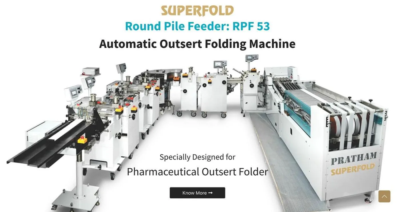 Pharma Folder OUTSERT MACHINE - 1