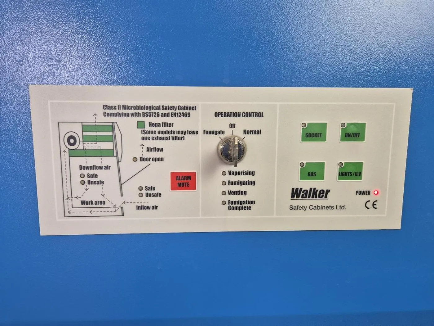 Walker Class 11 biological Safety Cabinet - 6