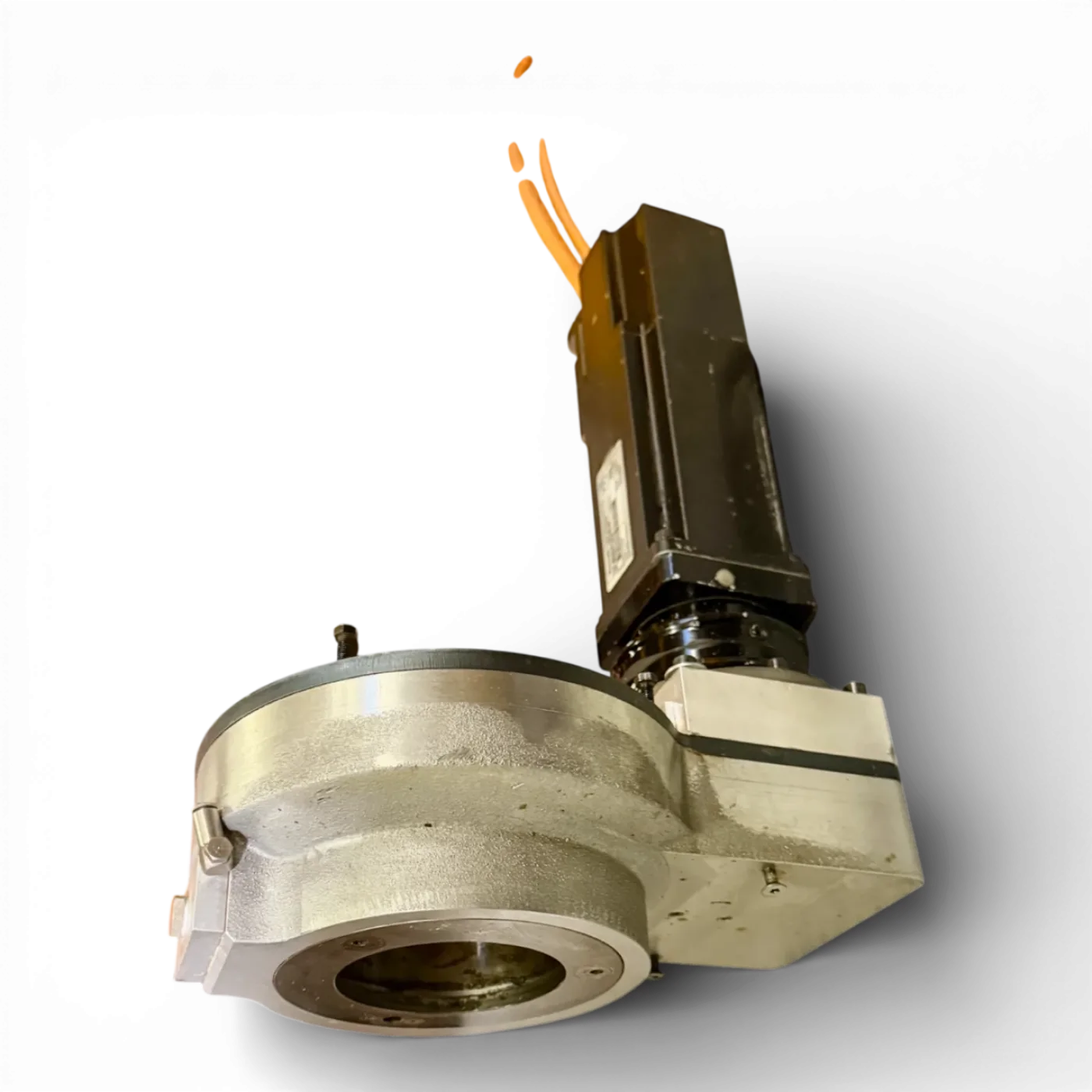 HOMAG INDRAMAT MKD041B144KG0KN Servomotor C Achse mit Alpha Getriebe für OMLAT Hauptspindel Teile Nr. 260464 MNR CNC - 4