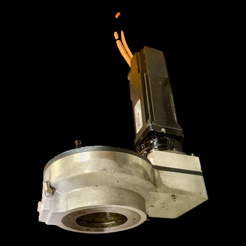 HOMAG INDRAMAT MKD041B144KG0KN Servomotor C Achse mit Alpha Getriebe für OMLAT Hauptspindel Teile Nr. 260464 MNR CNC