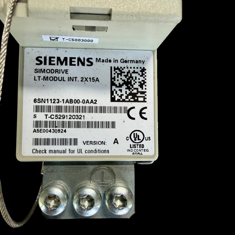 Siemens SIMODRIVE LT-Modul INT. 2x15A Version A Art.-Nr. 6SN1123-1AB00-0AA2