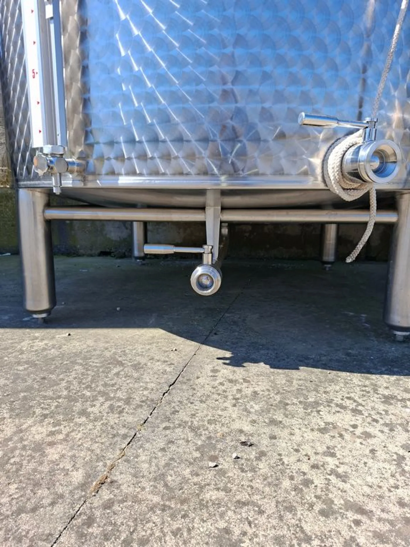 STAINLESS STEEL TANK, GIMAR FIRM, CONICAL BOTTOM FLOATING LID, LITER CAPACITY 4000 (HL 40), SECOND-HAND EQUIPMENT - 3
