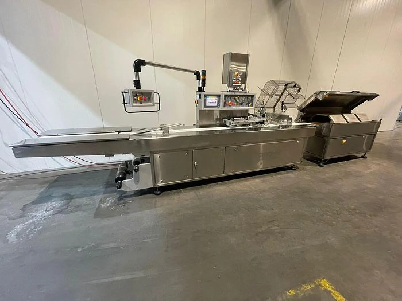 2000 Cryovac Flow wrapping machine met krimptunnel - 1