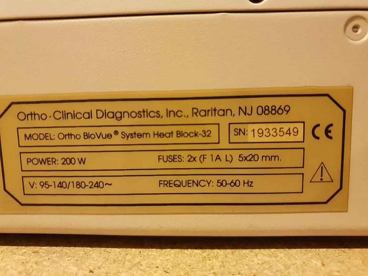 Ortho Biovue System Heat block-32 Heat Block - 3