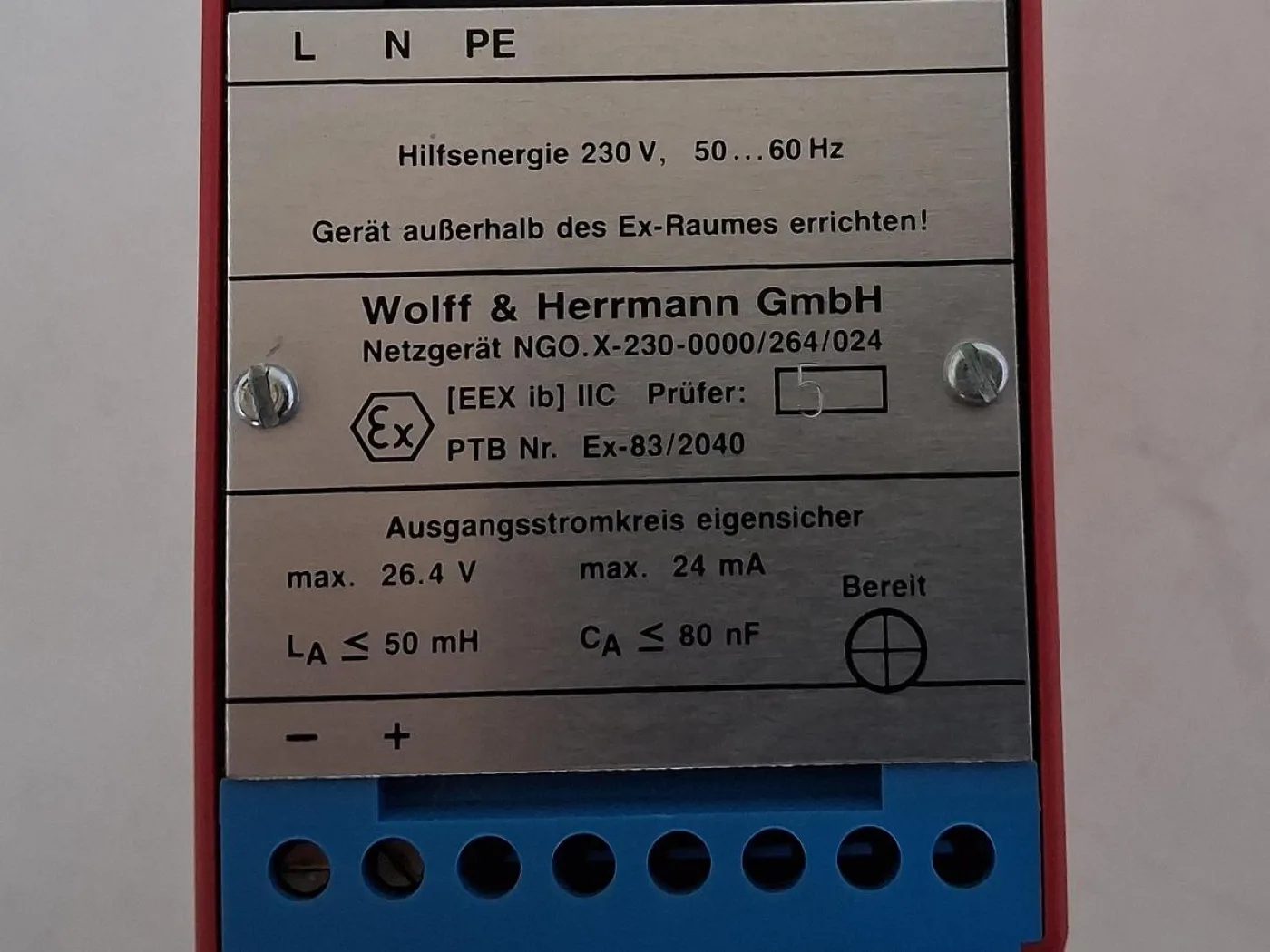Dietrich + Blum ASEV 88.1 Intrinsically Safe Power Supply Module - 4