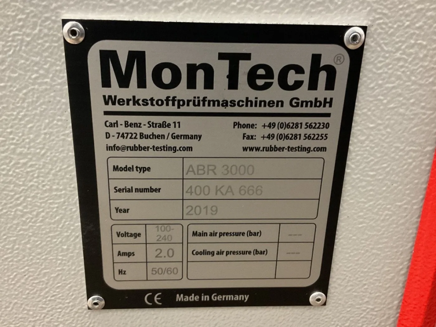 MonTech Abrasion tester ABR 3000 - Viscosity test machine - 7