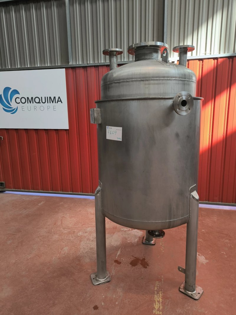 STAINLESS STEEL REACTOR 500 LITERS WITH USED SHIRT