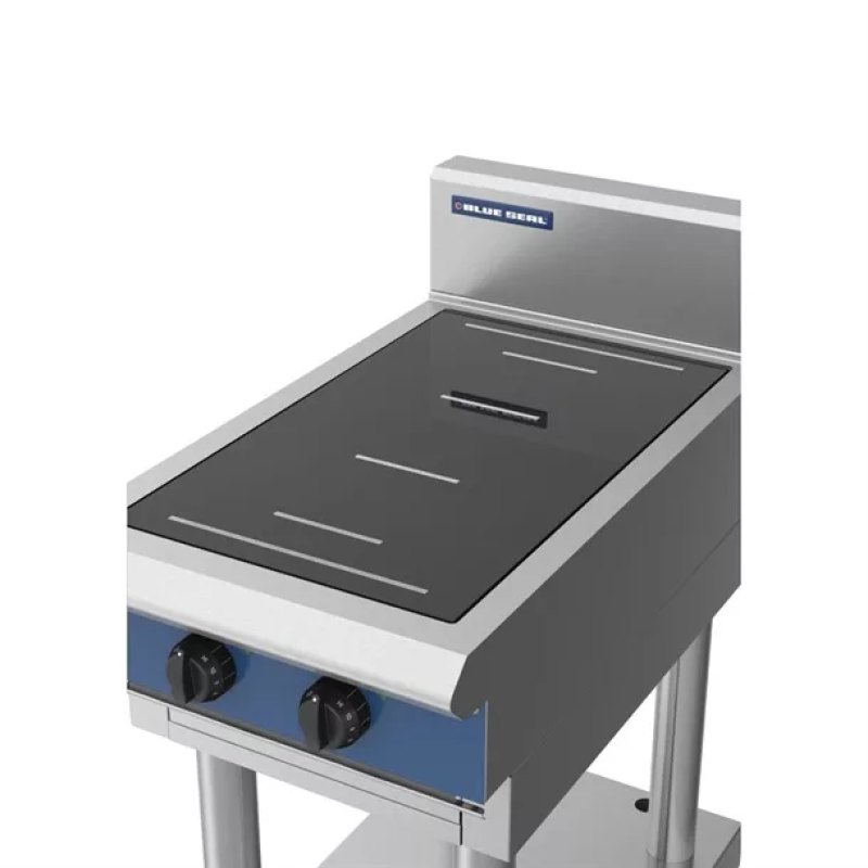 Blue Seal 2 Zone Free Standing Full Area Induction Hob 10kW IN512F-B - islandcatering
