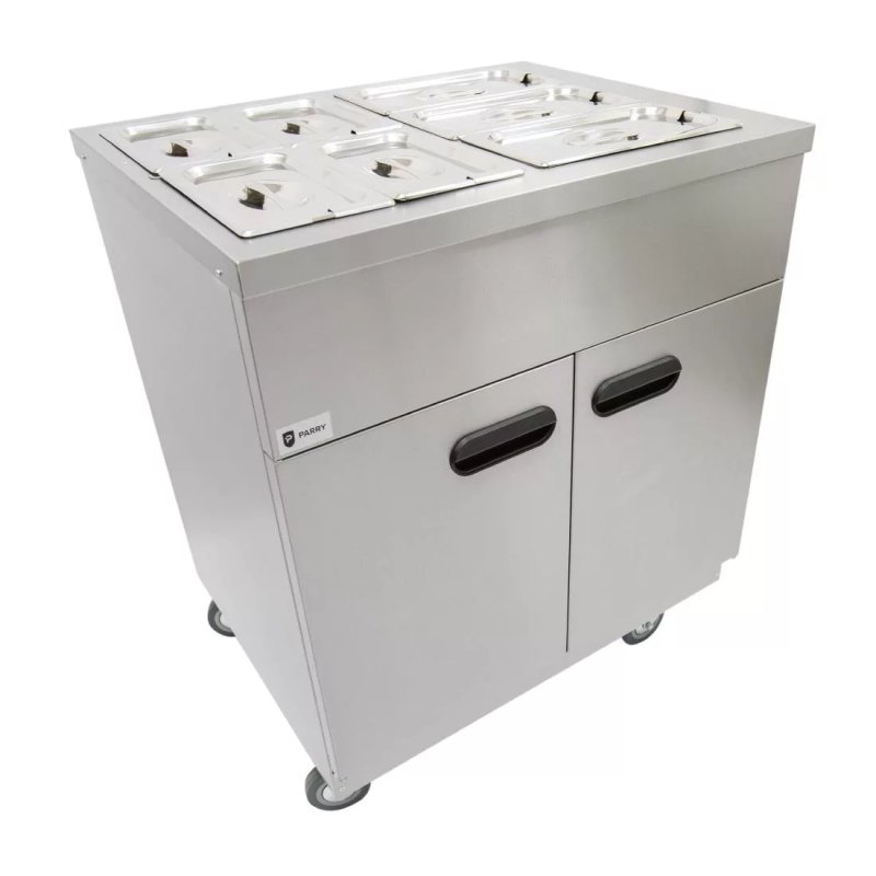 Parry Mobile Servery with Bain Marie Top 1887 - islandcatering