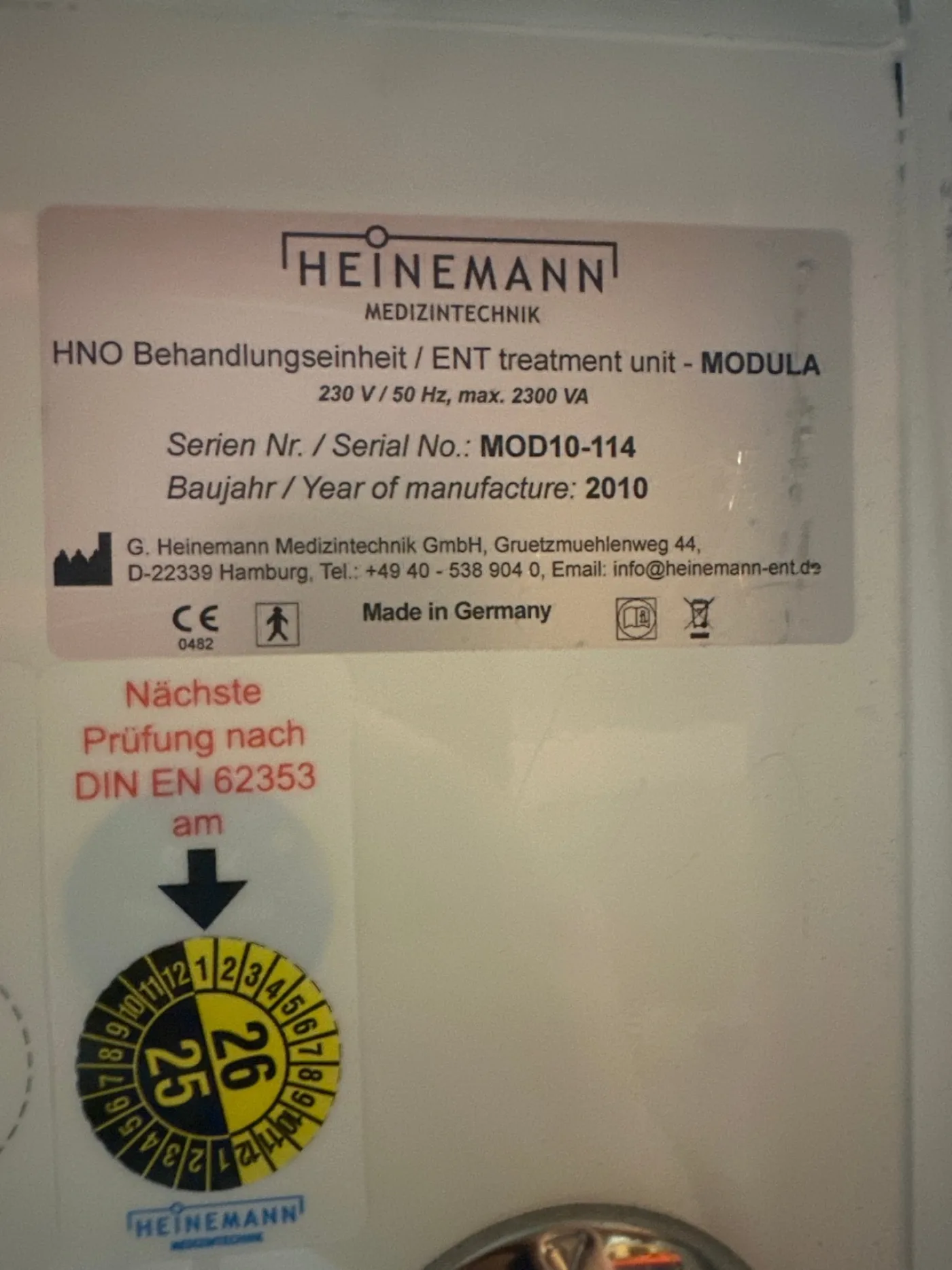 Heinemann Modula Duo HNO-Arbeitsplatz - 5