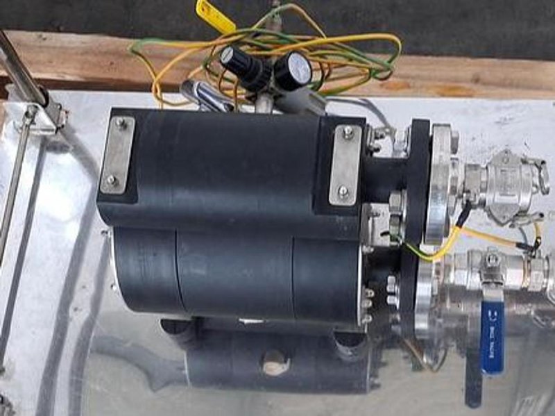 Metabo Pneumatic Diaphragm Pump Unit on Stainless Steel Frame