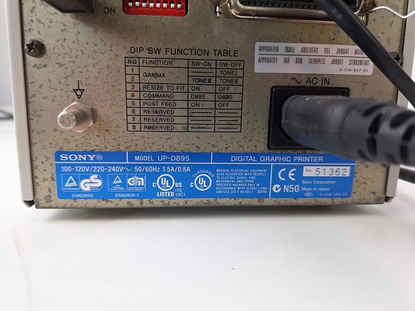Sony UP-D895 Digital Graphic Printer - 3