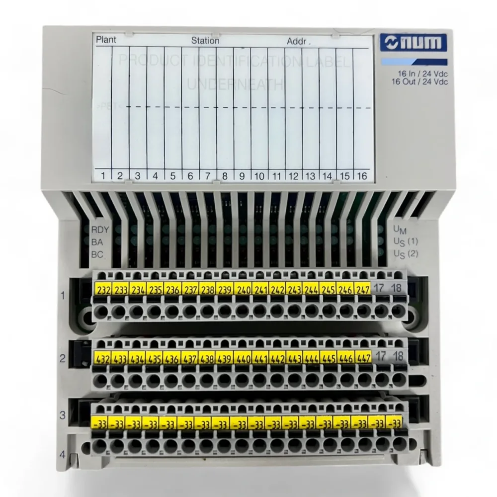 NUM 16I/16O Digital Module – P/N: 0263900004 16 In/16 Out 24 VDC Modul