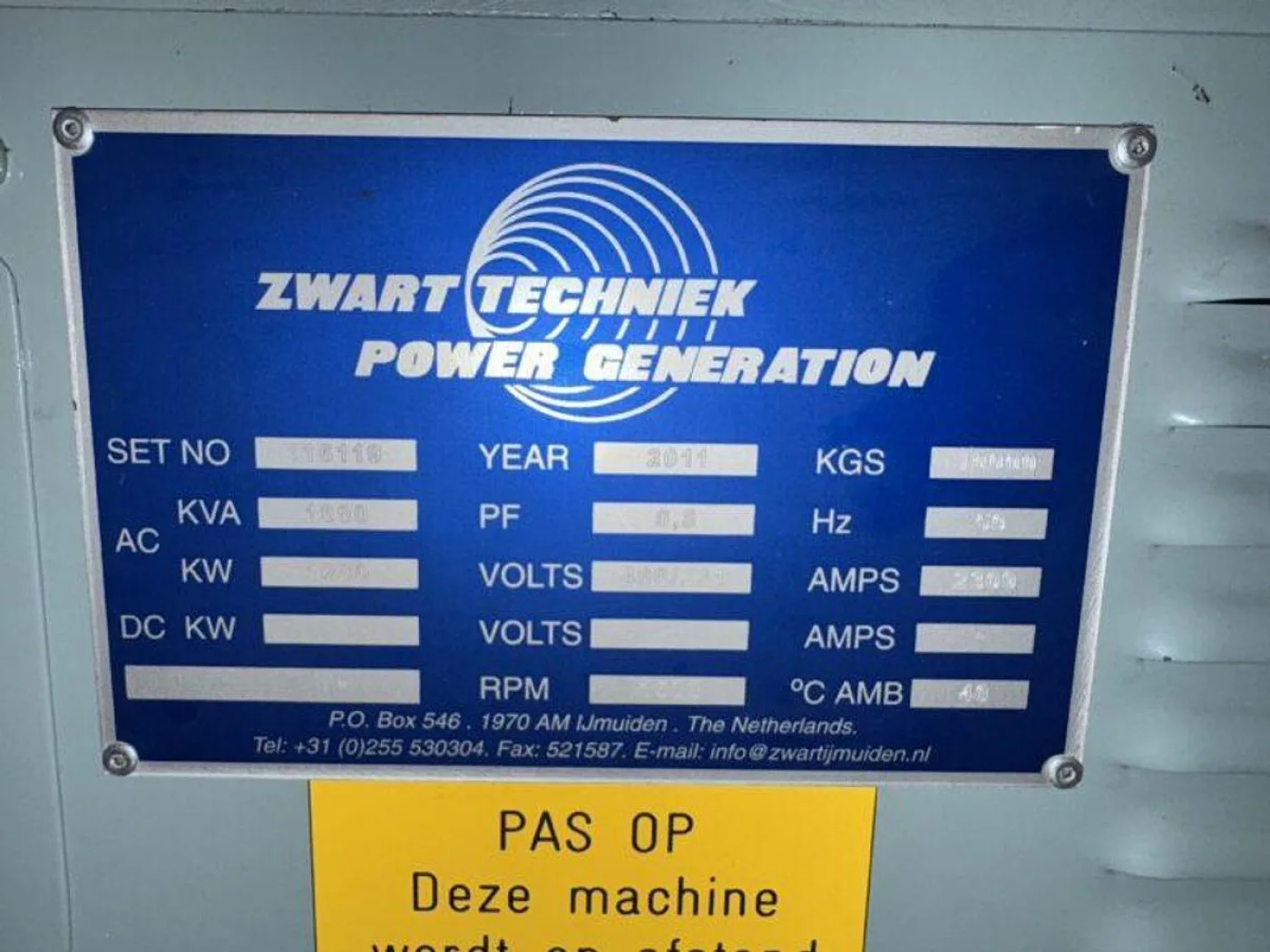 2011 MITSUBISHI S16R-PTA / SINCRO DIESEL GEN. SET 1600 KVA - 6