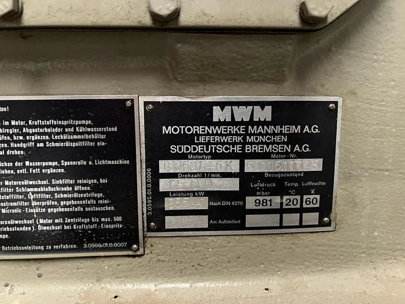 MWM TBD 601-6K - 6