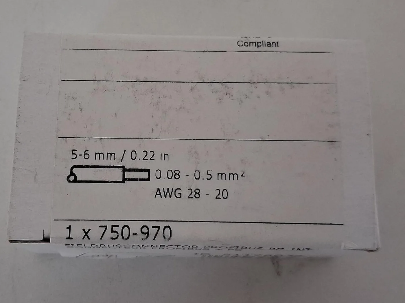 WAGO 750-970 PROFIBUS PG Adapter - 8