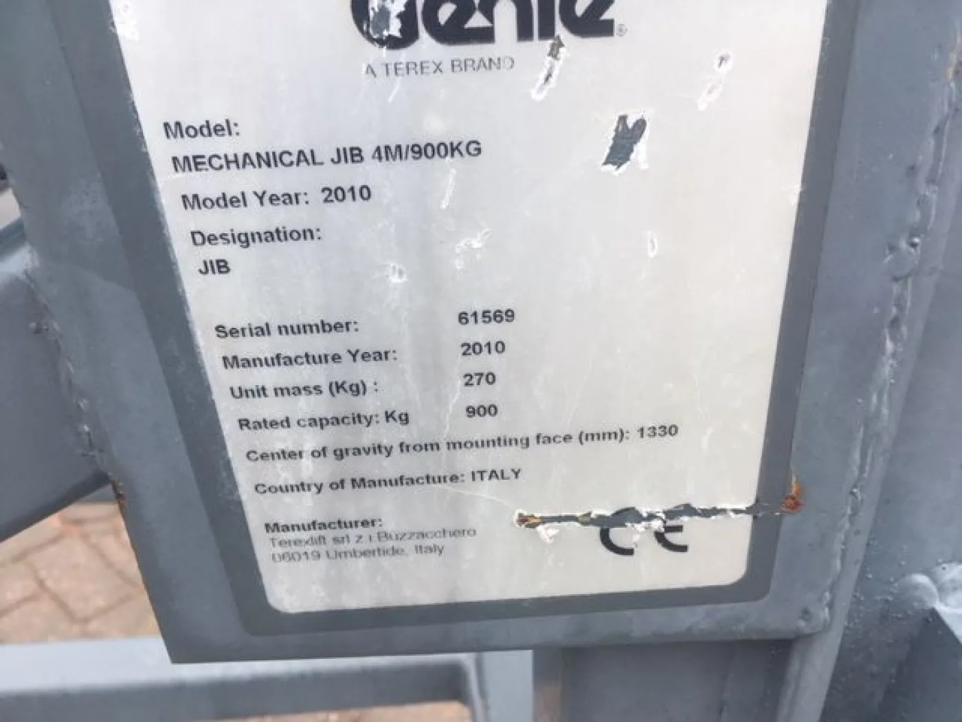 Genie MECHANICAL JIB 4M/900KG - 5
