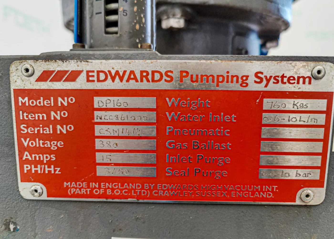 Edwards Drystar DP160 - Vacuum pump - 6