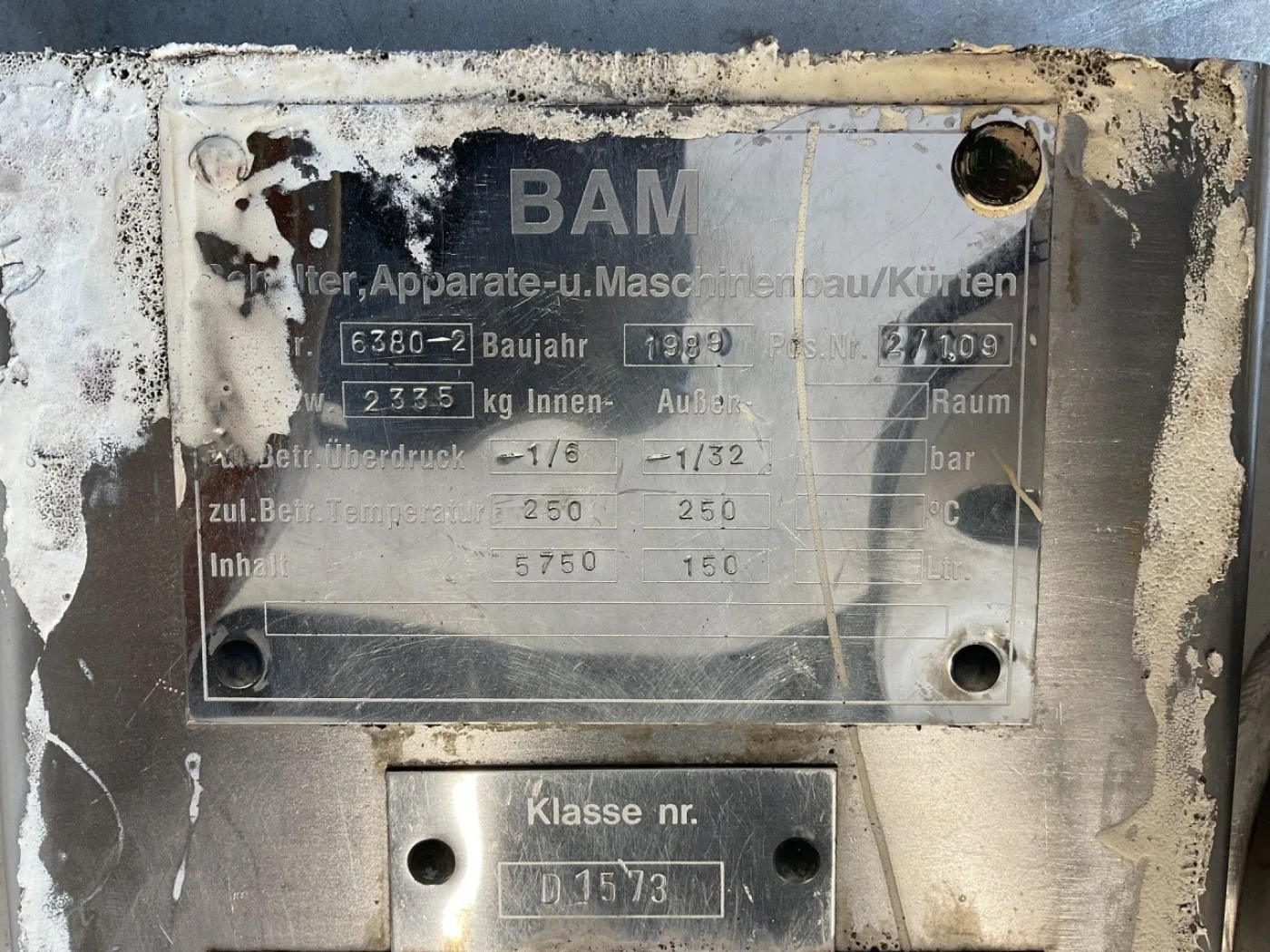 Bam Kuerten 5750 L - Stainless Steel Reactor - 4