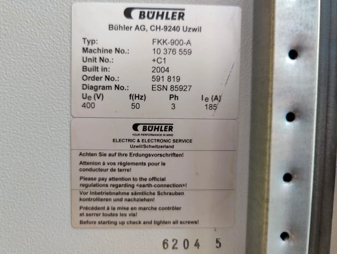 Bühler FKK-900-A - Sand mill - 4