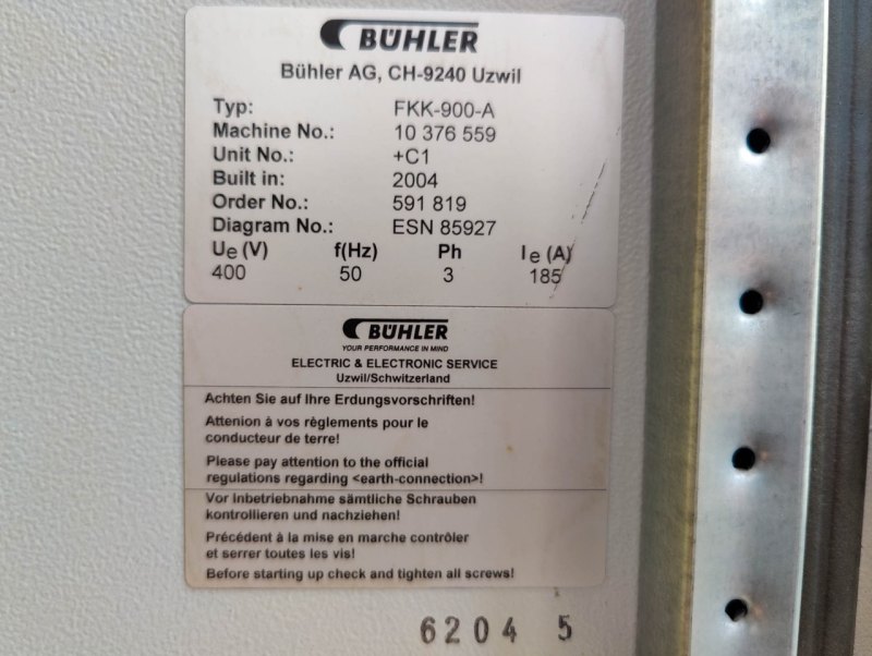 Bühler FKK-900-A - Sand mill