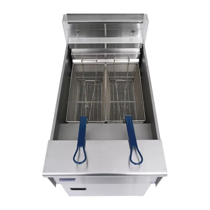 Pitco Single Tank Twin Basket Fryer SE18S-SSTC - islandcatering
