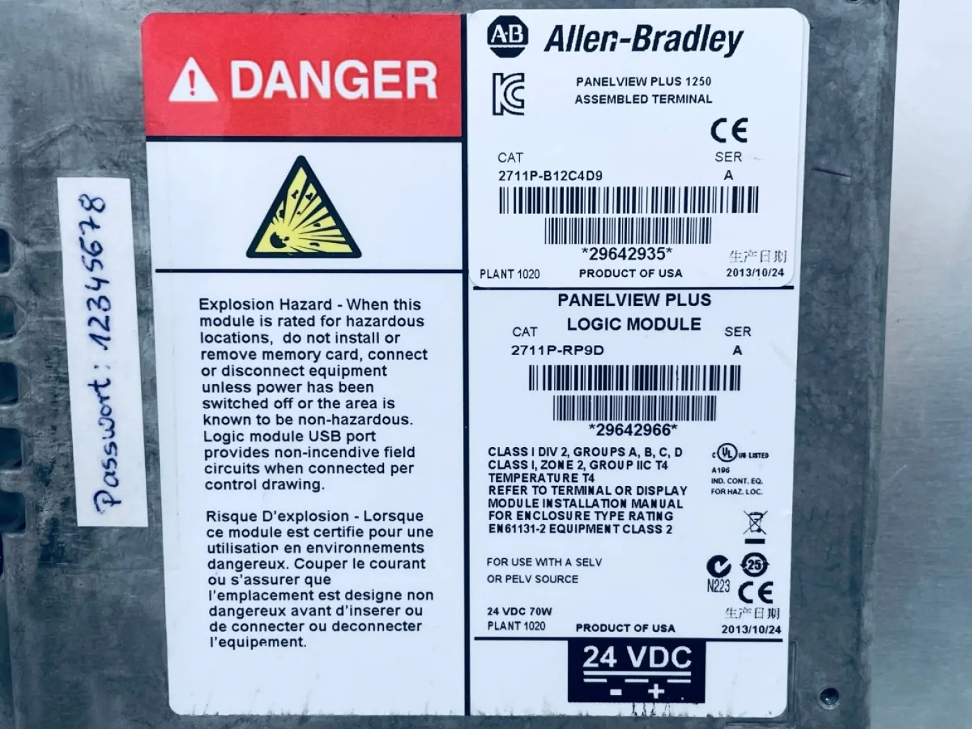Allen- Bradley PanelView Plus1250 2711P-RP9D 295642966 - 5